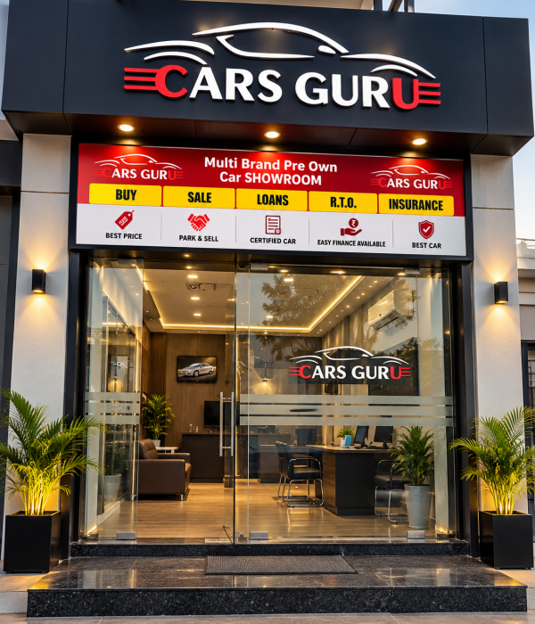 Modern Cars Guru Showroom Facade